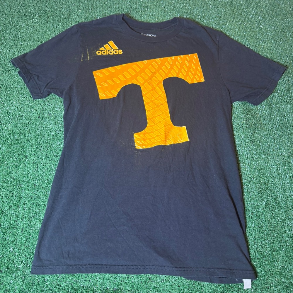 Adidas Tennessee Volunteers T-Shirt Mens Medium Navy Blue Orange Y2K Go-To Tee